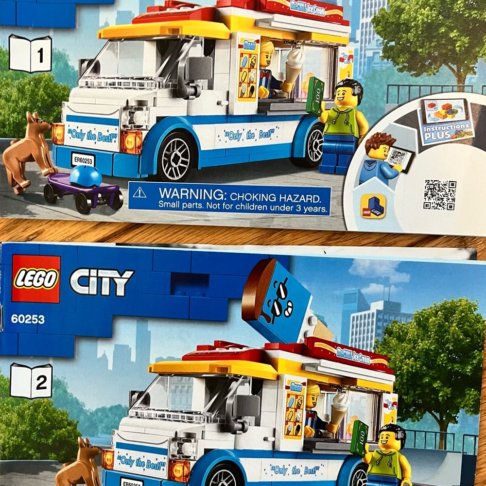 LEGO City Ice-Cream Van Building  Set - Blue, White, Yellow